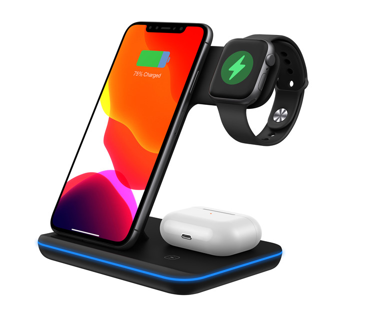 15W wireless charger with LED light