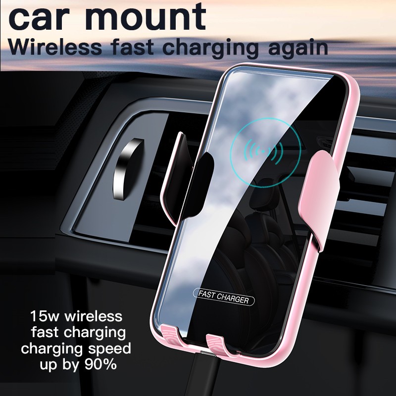 2023 wireless charger for phone 15W car charger